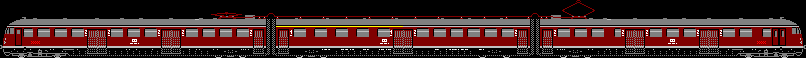 Elektrotriebwagen ET30, 430 der DB rot