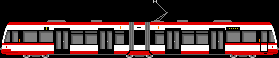 Low floor tram K4000 of the KVB